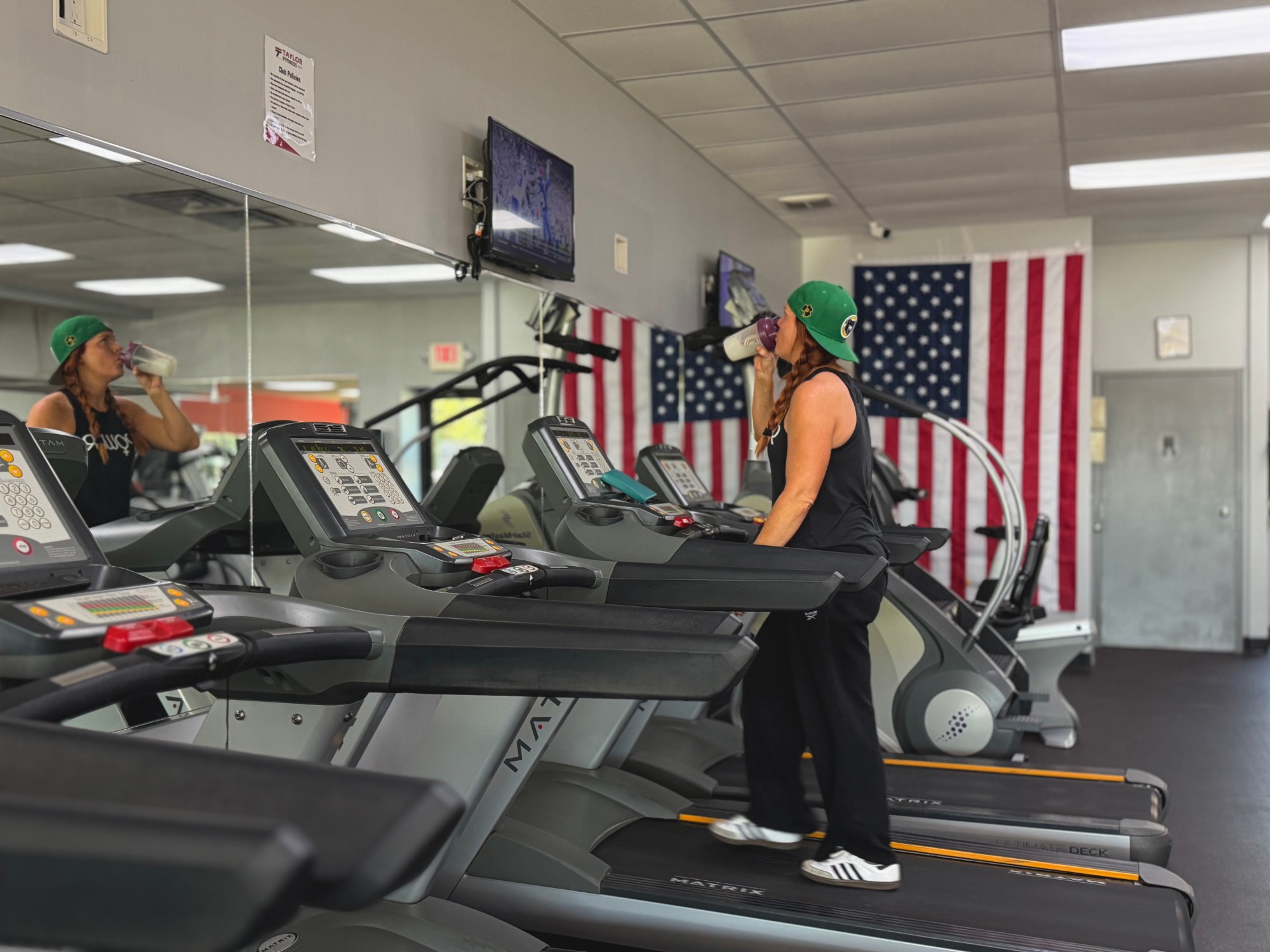 Rows of Treadmills